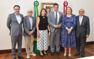 Presidente da AMB Maranhão visita o governador interino Filipe Camarão